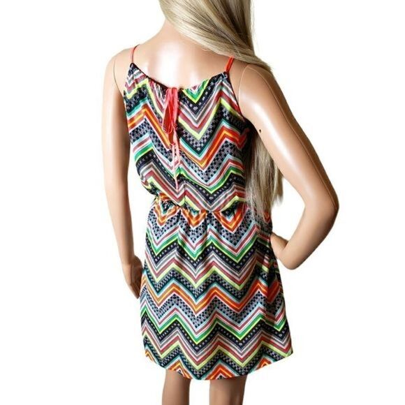 My Michelle Junior Striped Chevron Dress - Picture 7 of 8
